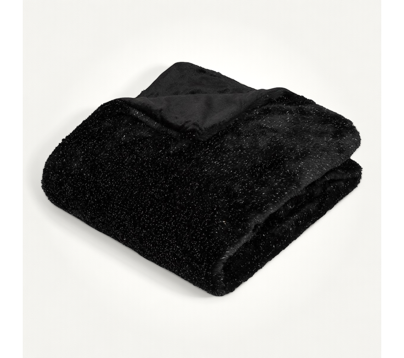 Plaid Four Tilde Noir 130x180