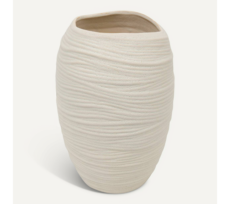 Vase Prudi Blanc H31,5cm