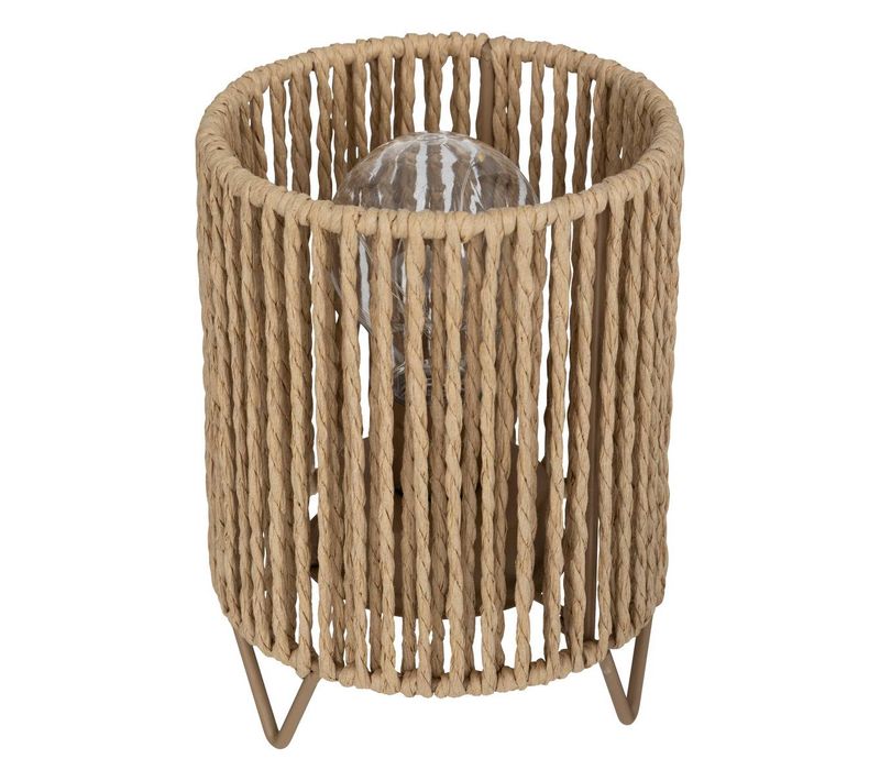 Lampe En Papier Naturel Ida H17cm