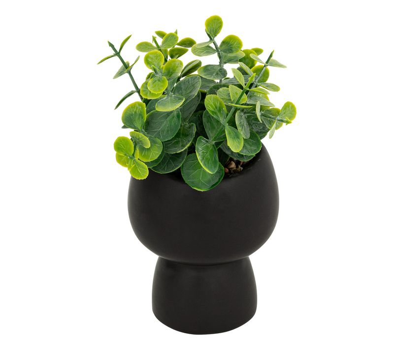 Plante Grasse Artificielle Dans Un Pot En Céramique H 17 Cm