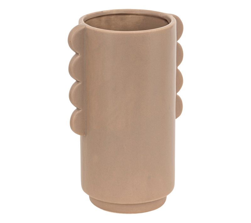 Vase En Céramique Mat Design Moderne H 25.5 Cm