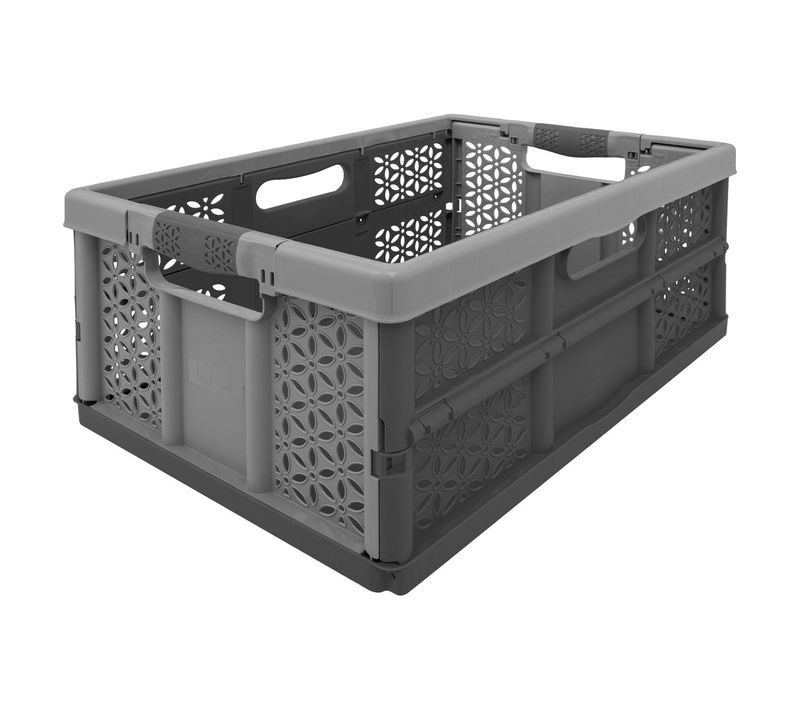 Caisse De Rangement Pliable Avec Poignées Soft Touch 32l
