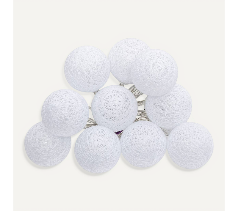 Guirlande LED à Pile "tara" 10 Boules Lumineuses L165cm