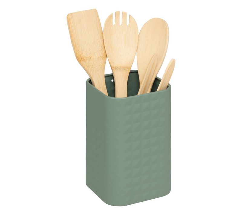 4 Ustensiles De Cuisine Avec Pot De Rangement