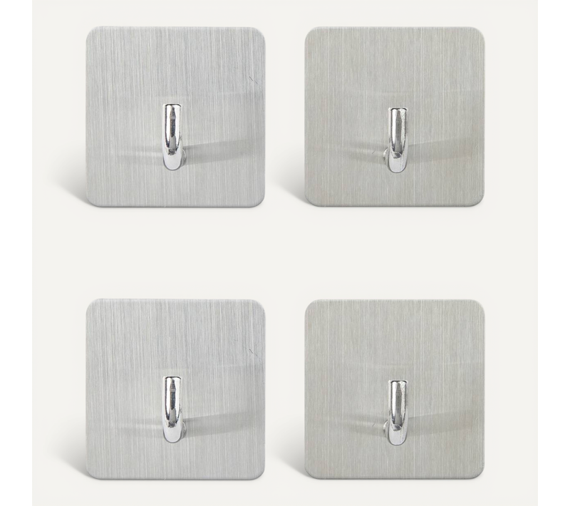 4 Patères Adhésives "stiky" 4,5x2,7cm