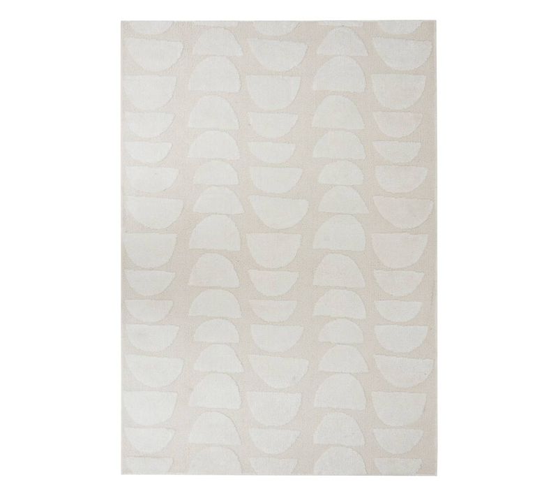Tapis Effet Laine Anoai Blanc 150x100cm