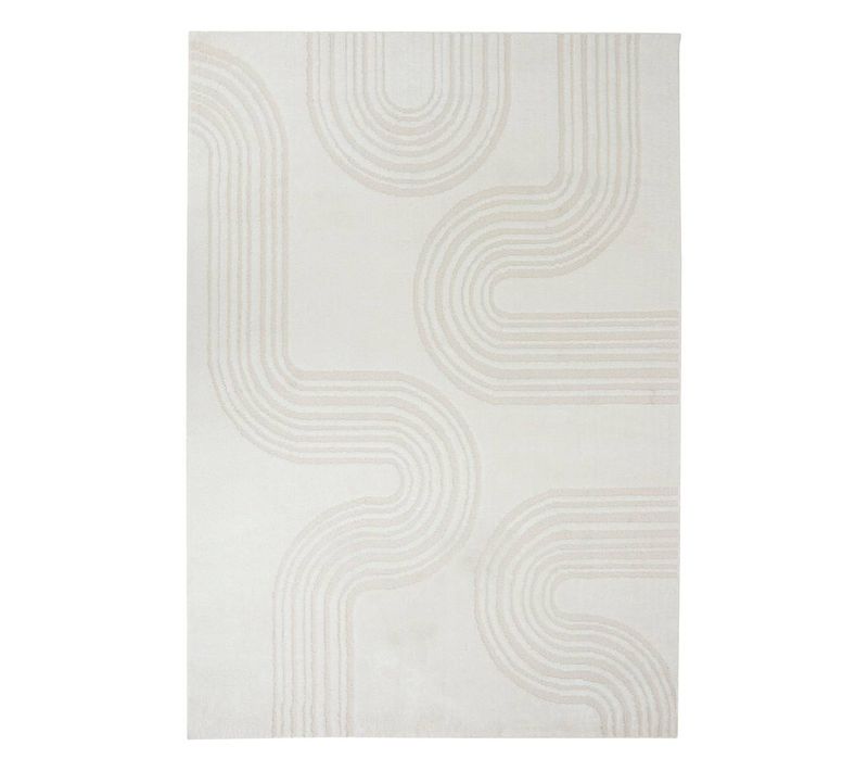 Tapis Effet Laine Anoai Blanc 200x150cm