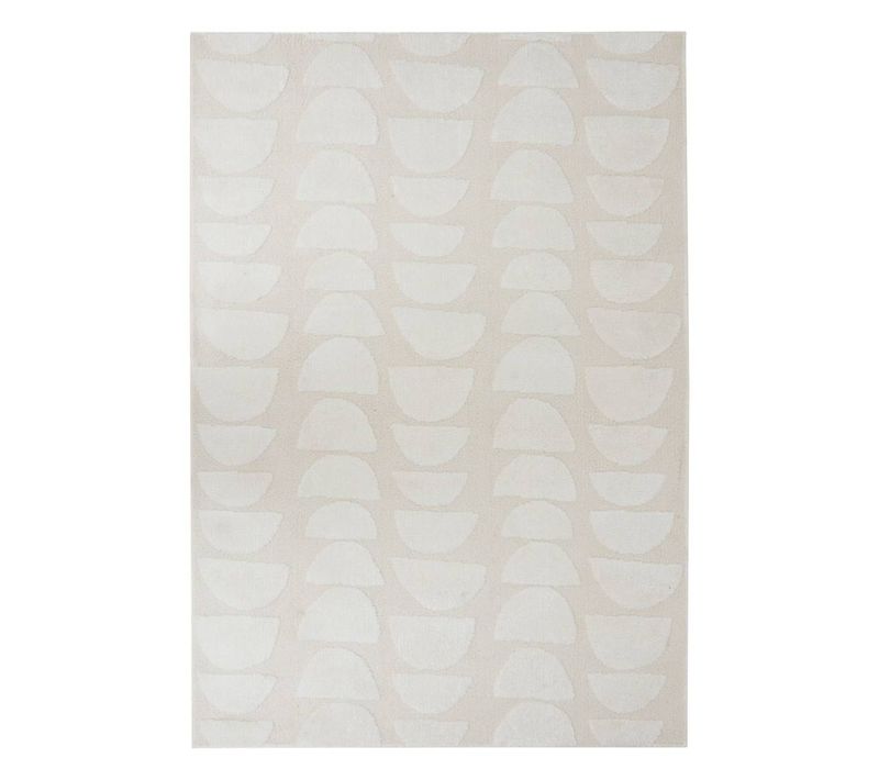 Tapis Effet Laine Anoai Blanc 200x150cm