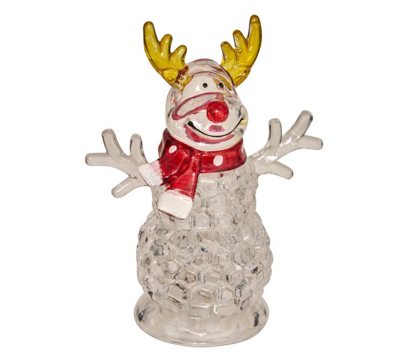 Déco Lumineuse Personnage De Noël LED Blanc H 11  Cm