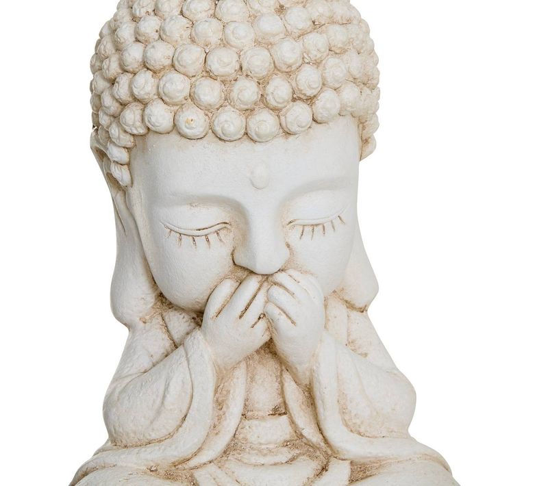 Statuette Bouddha Ilan Blanc