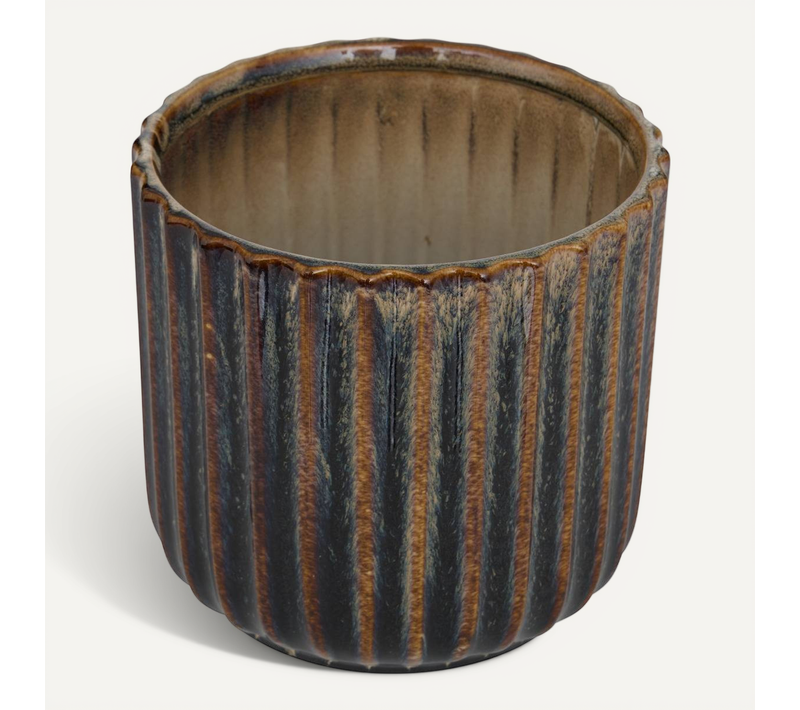 Cache-pot Iko En Grès 16x16x15cm