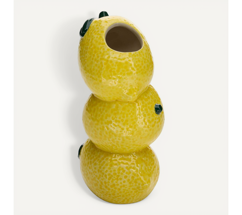 Vase Fruity Pastèque En Céramique 10,5x8,5x19,8 Cm