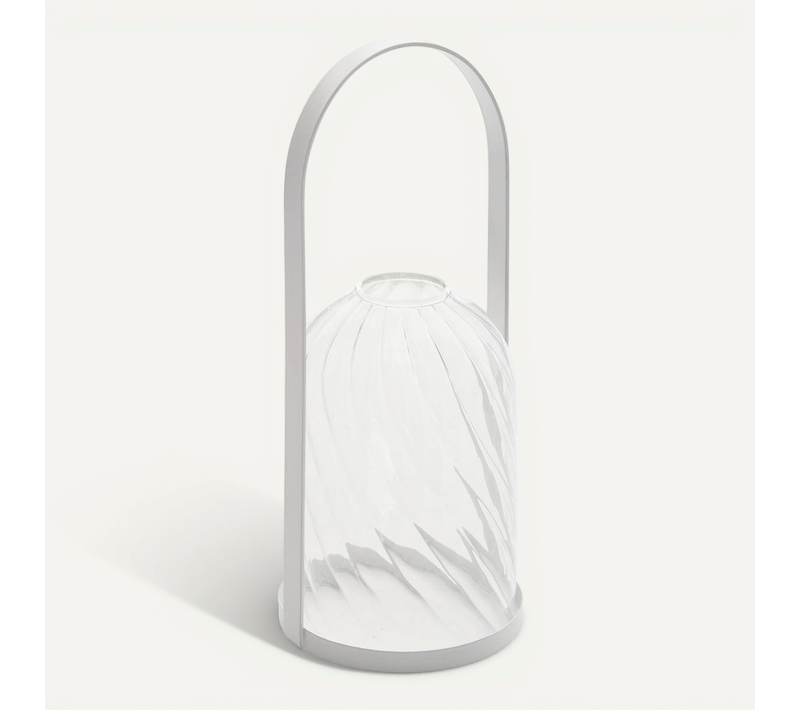 Lanterne Fleur De Rose H20cm