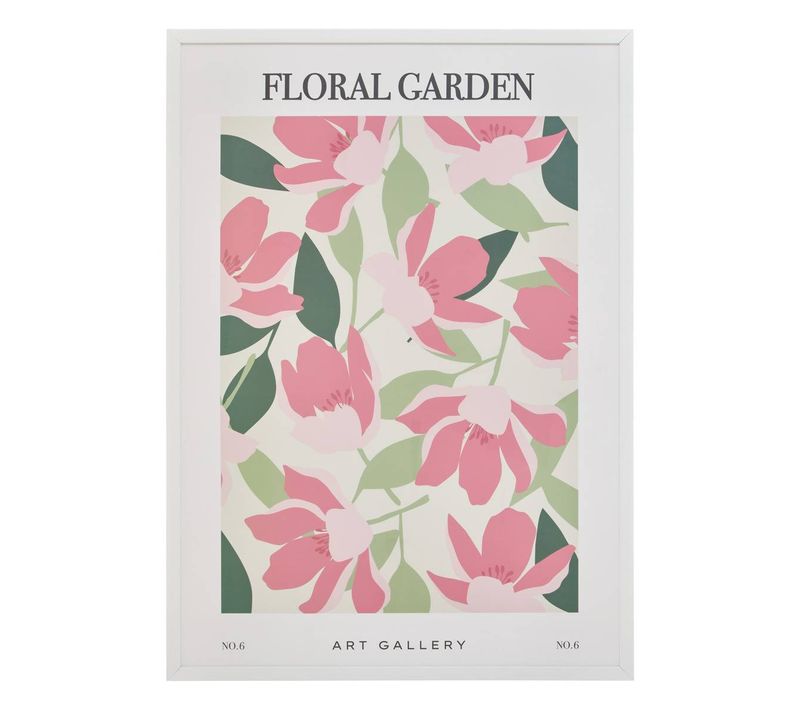 Affiche Encadrée Fleur De Rose 50x70cm