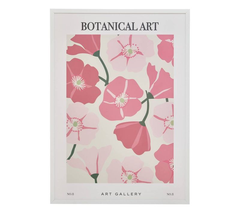 Affiche Encadrée Fleur De Rose 50x70cm