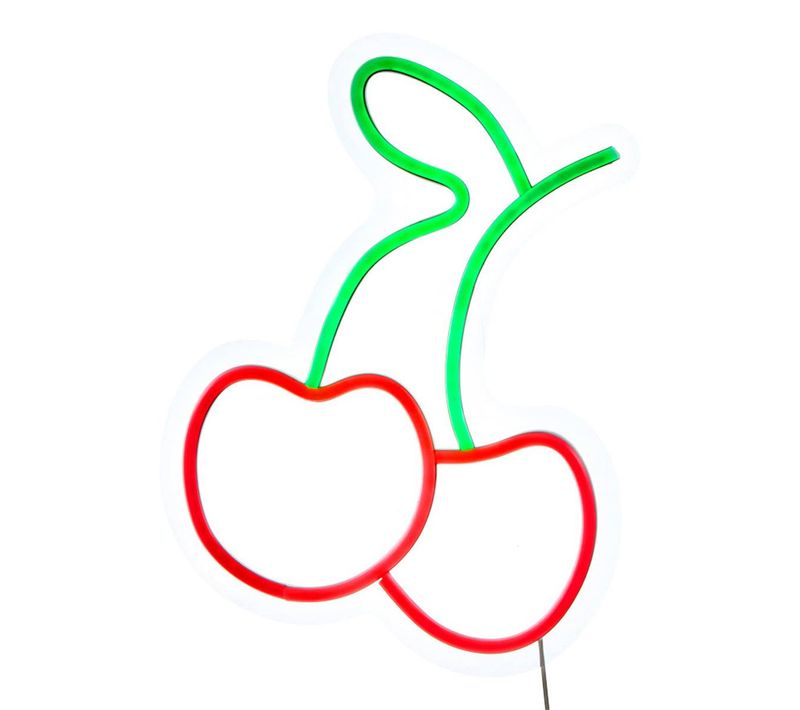 Néon LED Fraise Fraci 25x1,5x35cm