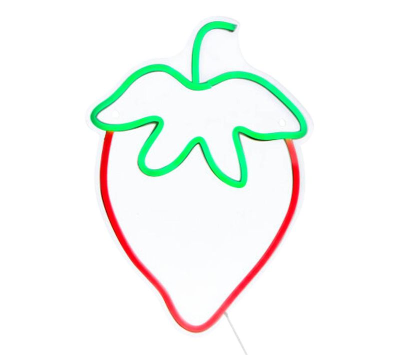 Néon LED Fraise Fraci 25x1,5x35cm