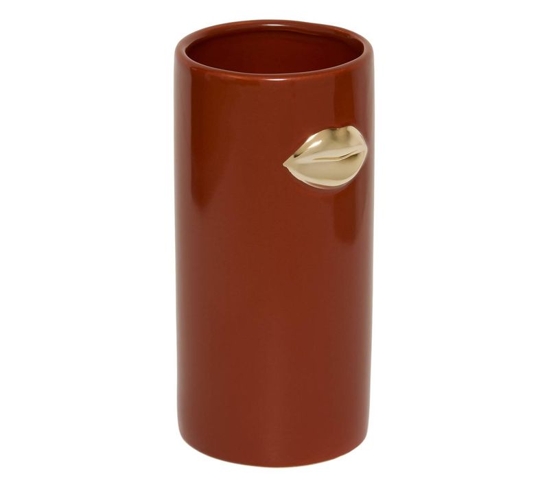Vase En Céramique Crush H.20cm Rouille