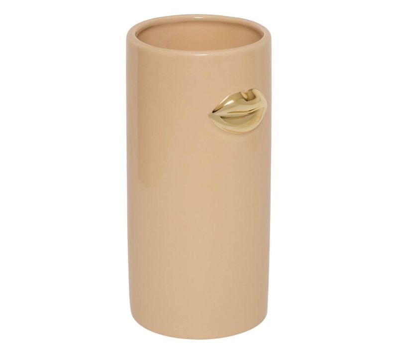 Vase En Céramique Crush H.20cm Beige