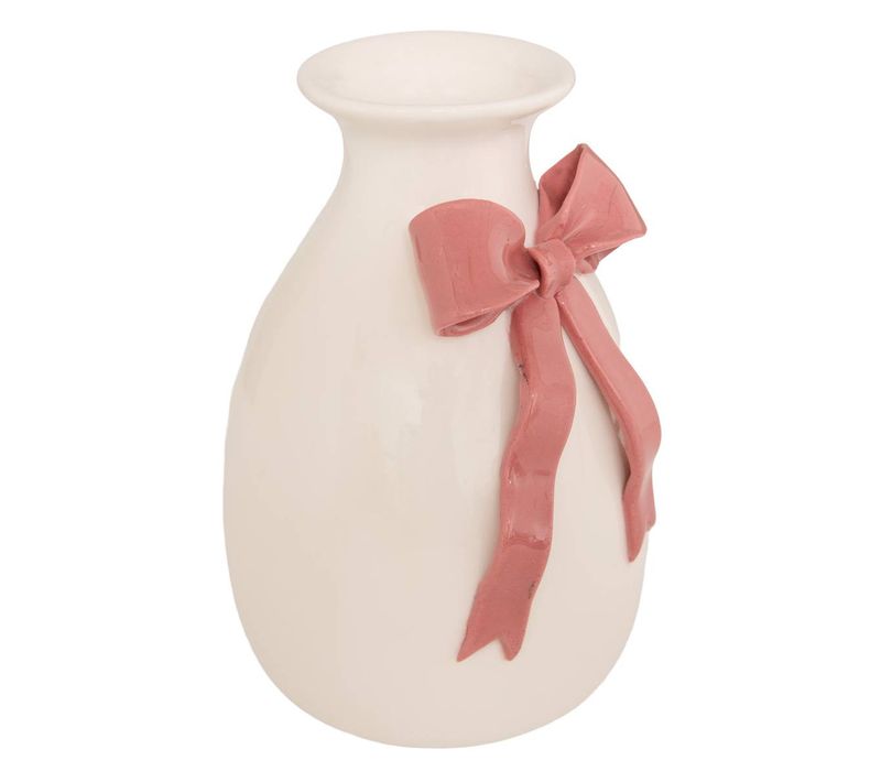 Vase Mona H.18cm Blanc