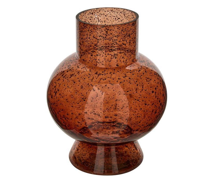 Vase Manae H.23cm Marron