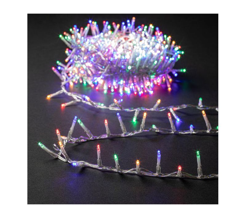 Guirlande Lumineuse Extérieur 18 M 750 LED Multicolore Et 8 Jeux De Lumière
