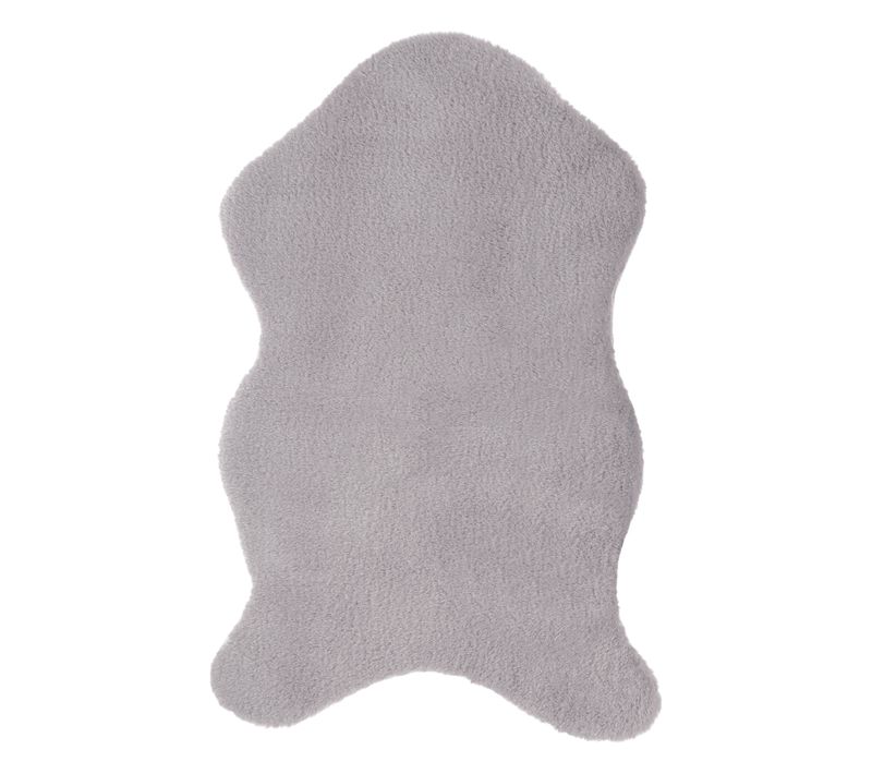 Tapis En Fourrure Grise Extra Doux 60 X 90 Cm