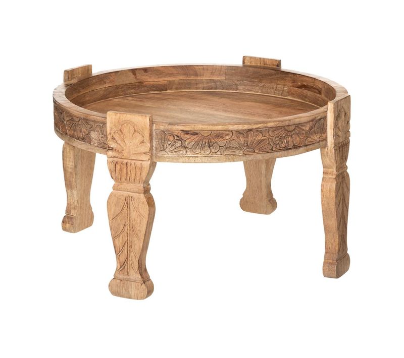 Table D'appoint En Bois De Manguier D 74 Cm