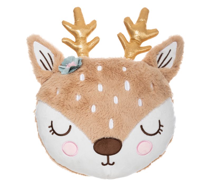 Coussin Tête De Biche Touché Doux 30 X 30 Cm