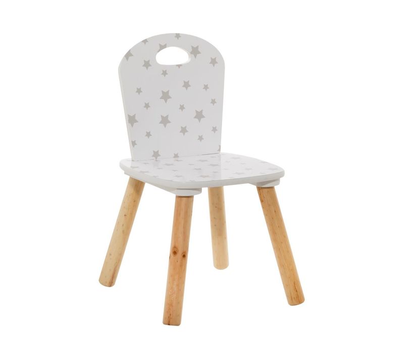 Chaise Pour Enfant En Bois Motif Étoiles H 50 Cm