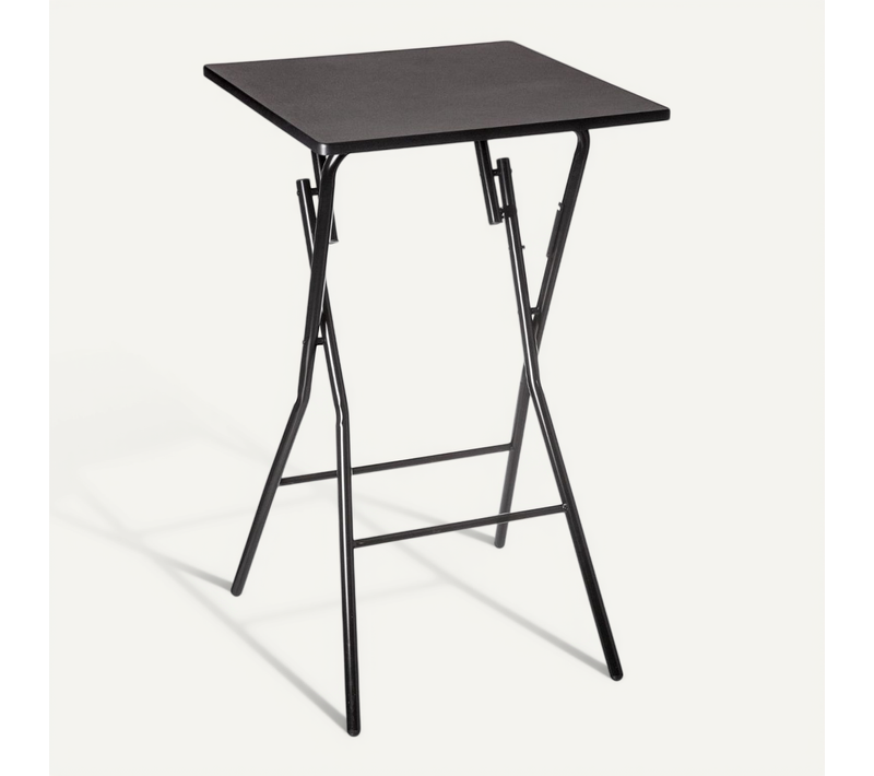 Table De Bar Pliante Noire 60 X 60 Cm