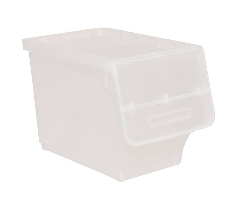 Boîte En Plastique Transparente à Ouverture Frontale 24l