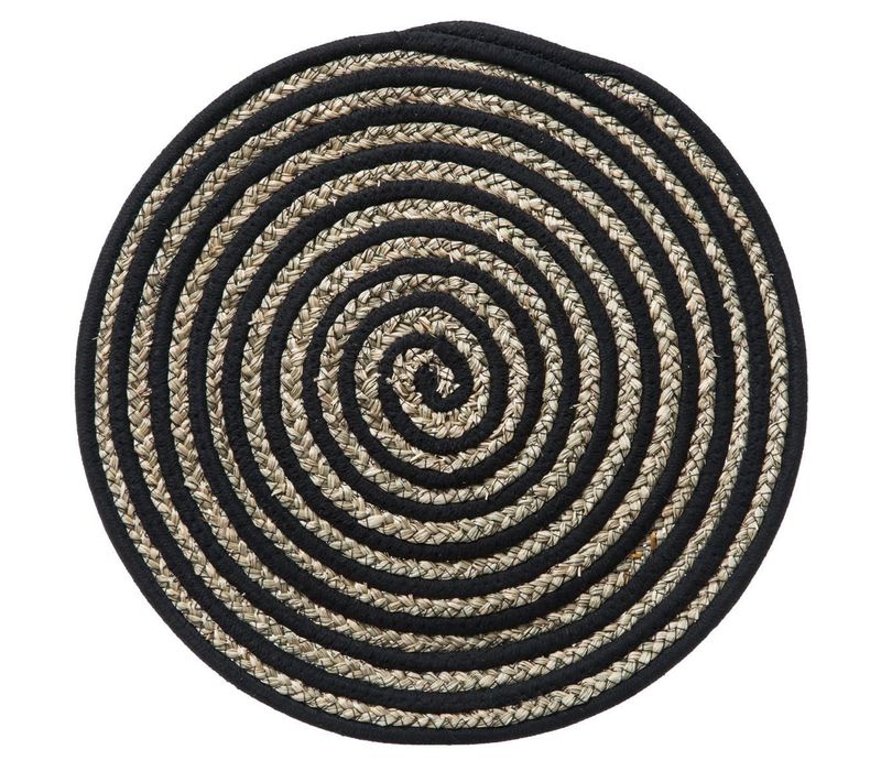 Set De Table Déco "terre" 38cm Noir
