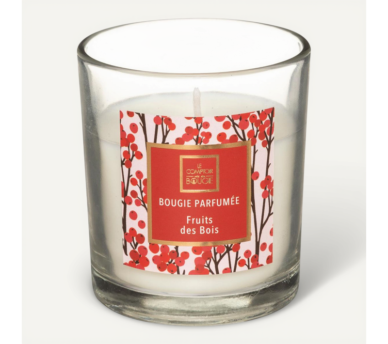 Bougie Parfumée Fruits Des Bois Pot En Verre 110 G