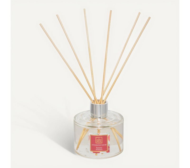 Diffuseur De Parfum Pomme D'amour 200 Ml Avec 6 Bâtonnets