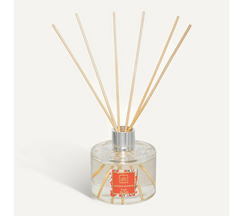 Diffuseur De Parfum Fruits Des Bois 200 Ml Avec 6 Bâtonnets