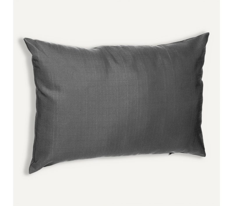 Coussin Déco D'extérieur "korai" Ardoise 30x50cm En Polyester