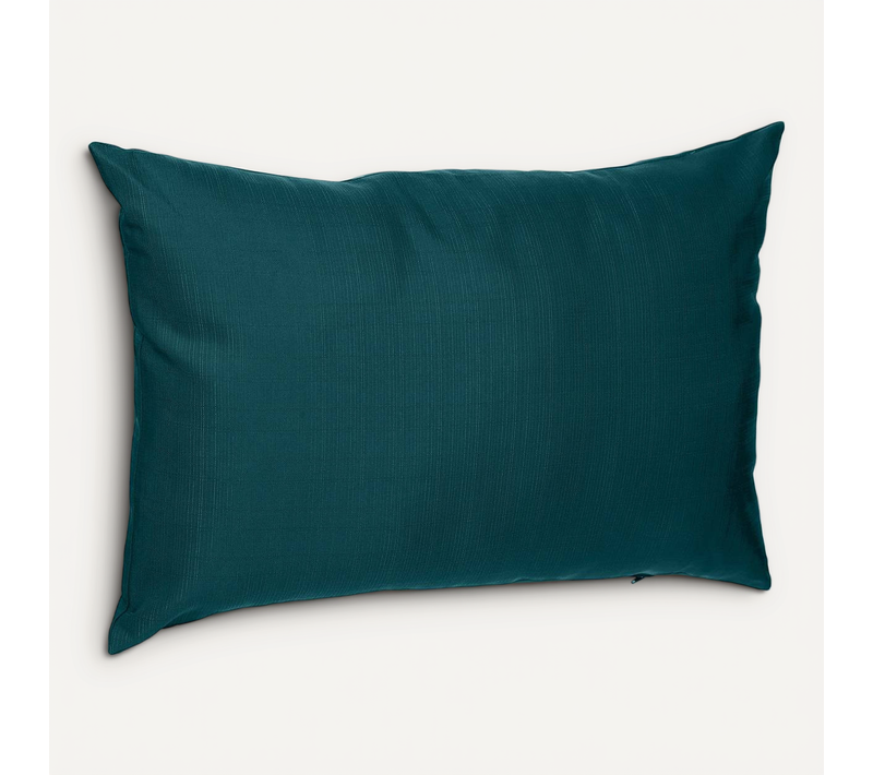 Coussin Déco D'extérieur "korai" Bleu Canard 30x50cm En Polyester