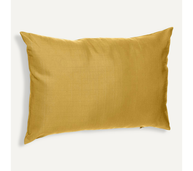 Coussin Déco D'extérieur "korai" Jaune Moutarde 30x50cm En Polyester