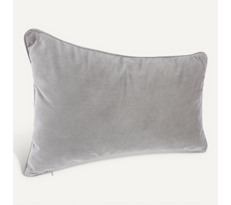 Coussin Déhoussable Gris Clair 30 X 50 Cm