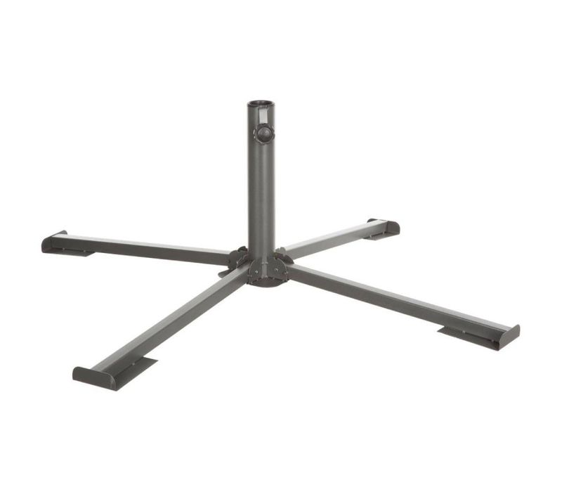 Pied De Parasol Pliant Grand Modèle Anthracite Hespéride
