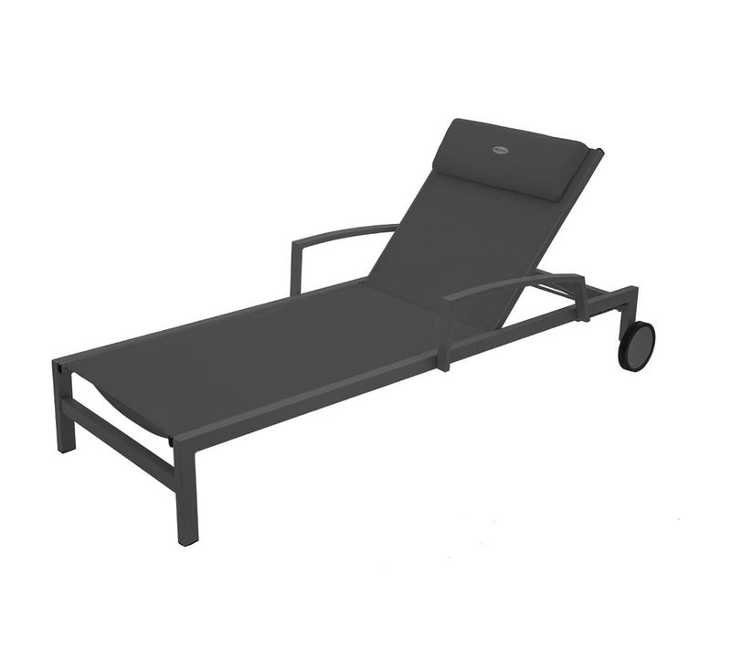Transat Ocala Inclinable Anthracite/graphite Hespéride
