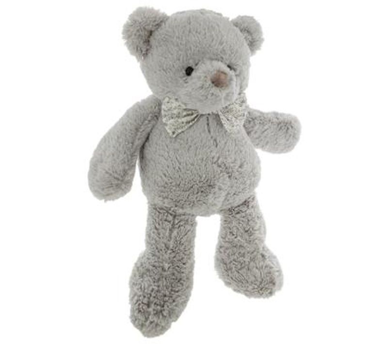 Ourson peluche H. 41 cm ROBBY Gris