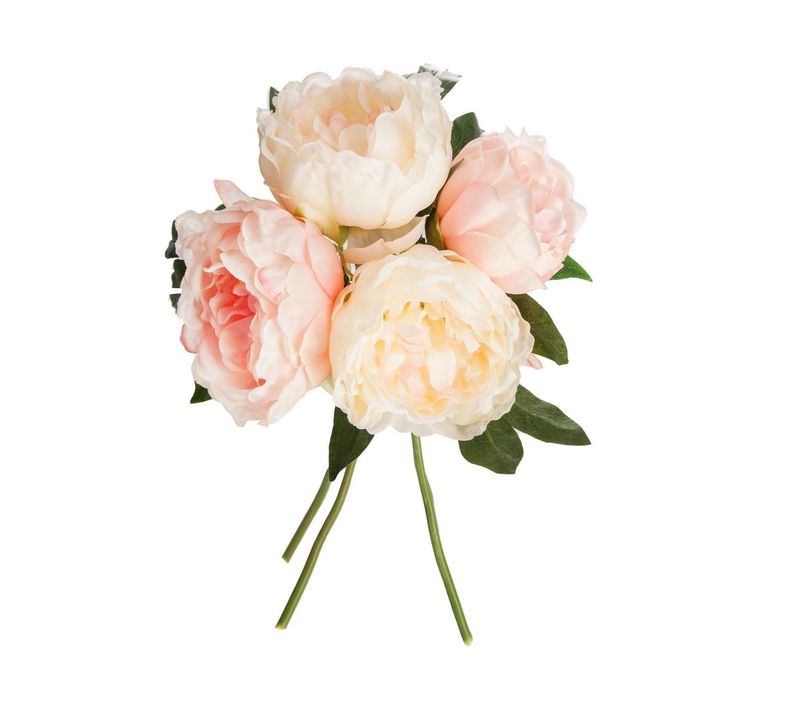 Bouquet H.30 cm PIVOINE Rose