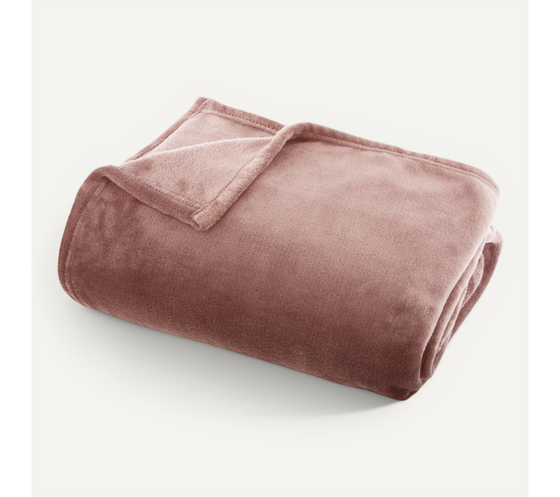 Plaid Flanelle Rose 130 X 180 Cm