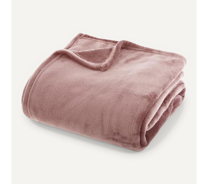 Plaid Flanelle Rose 180 X 230 Cm