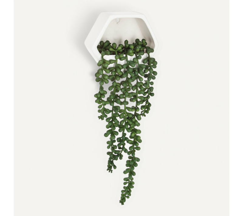 Plante Artificielle Tombante à Suspendre H 45 Cm
