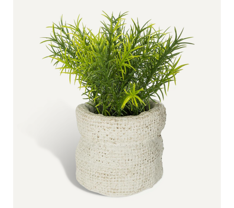 Plante Verte Artificielle En Pot Forme Sac