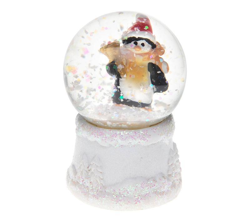 Boule à Neige Pailletée 1led