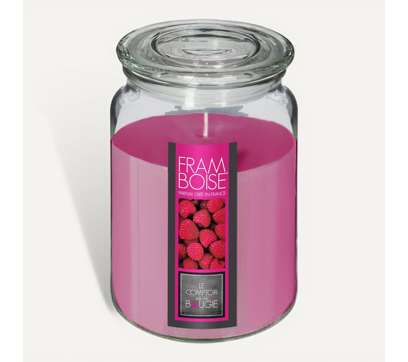 Bougie Parfumée Pot Verre Avec Couvercle 510 G